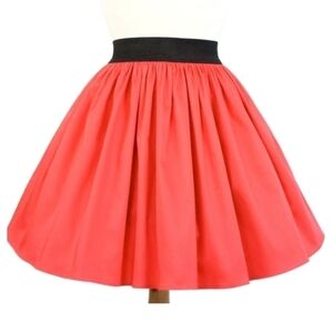 Hemet Store Pin-up Rockabilly Vintage Inspired "Lindy" Coral Red Skirt size Med